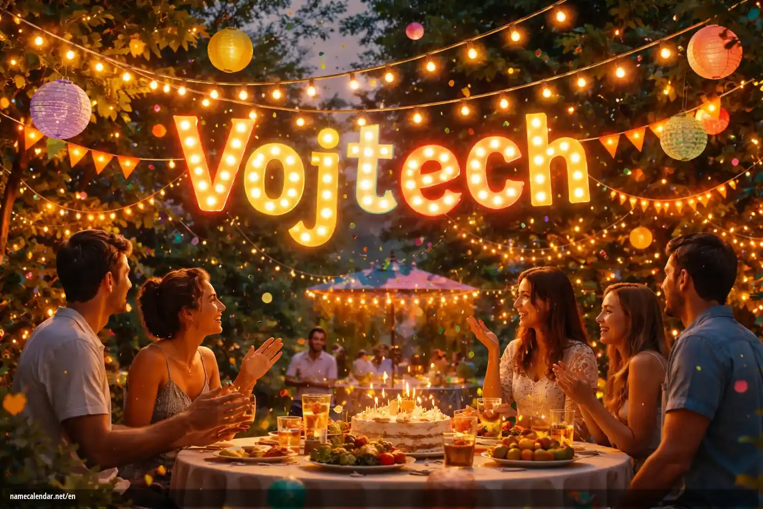 Celebration of name day and name - Vojtech