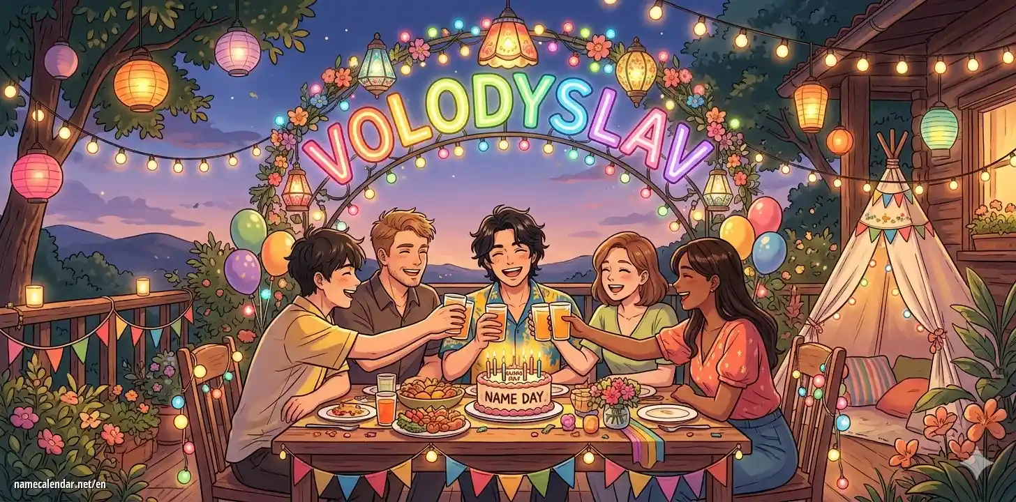 Celebration of name day and name - Volodyslav
