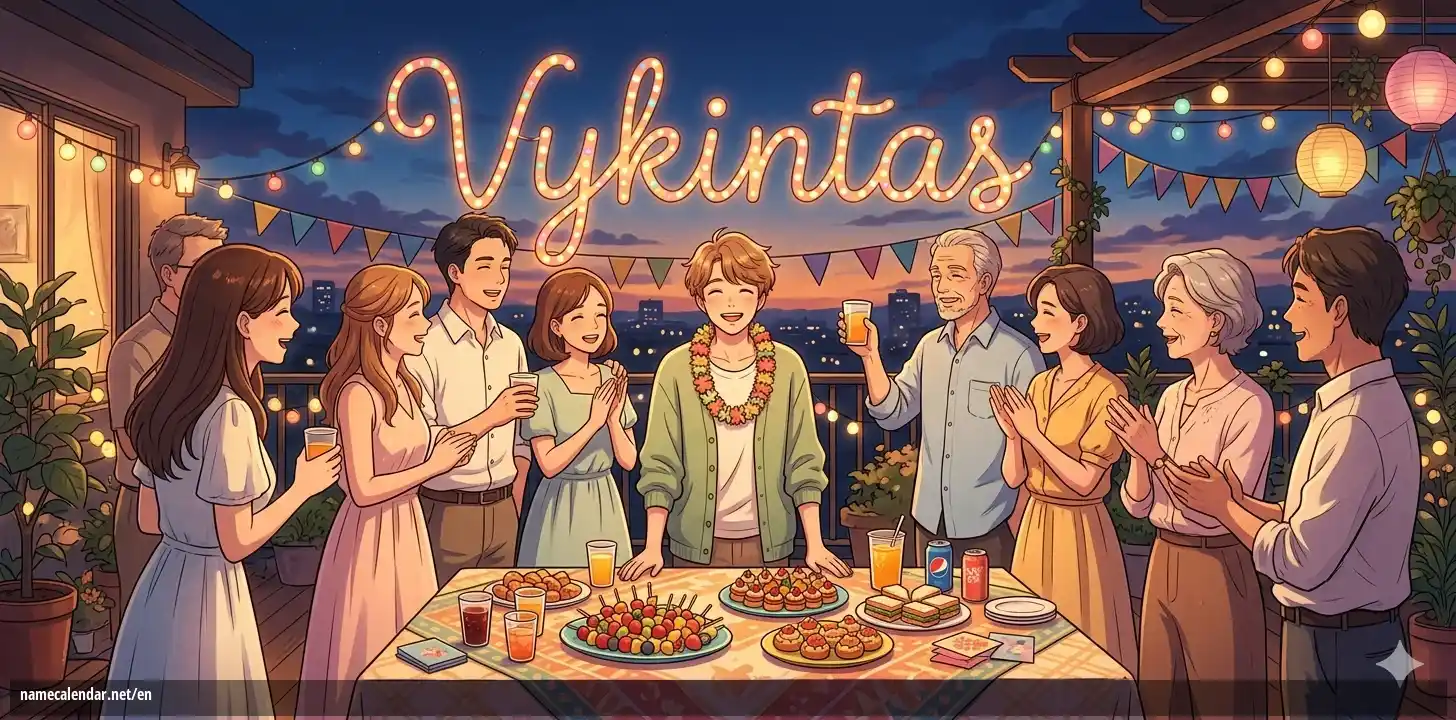 Celebration of name day and name - Vykintas