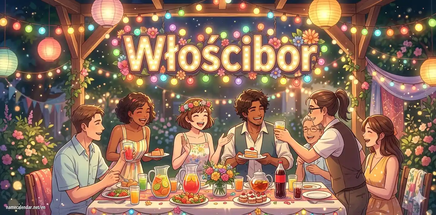 Celebration of name day and name - Włościbor