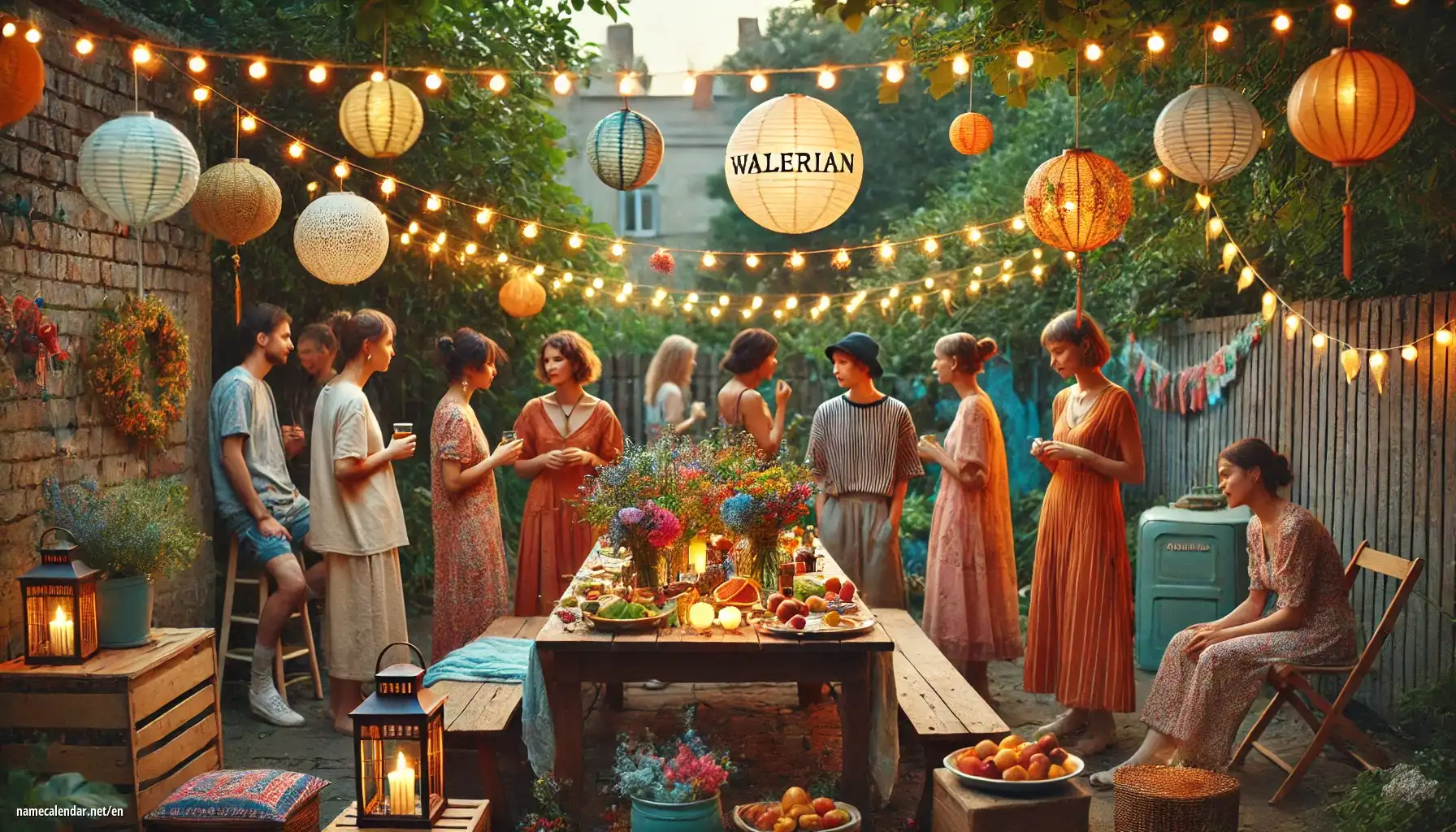 Celebration of name day and name - Walerian