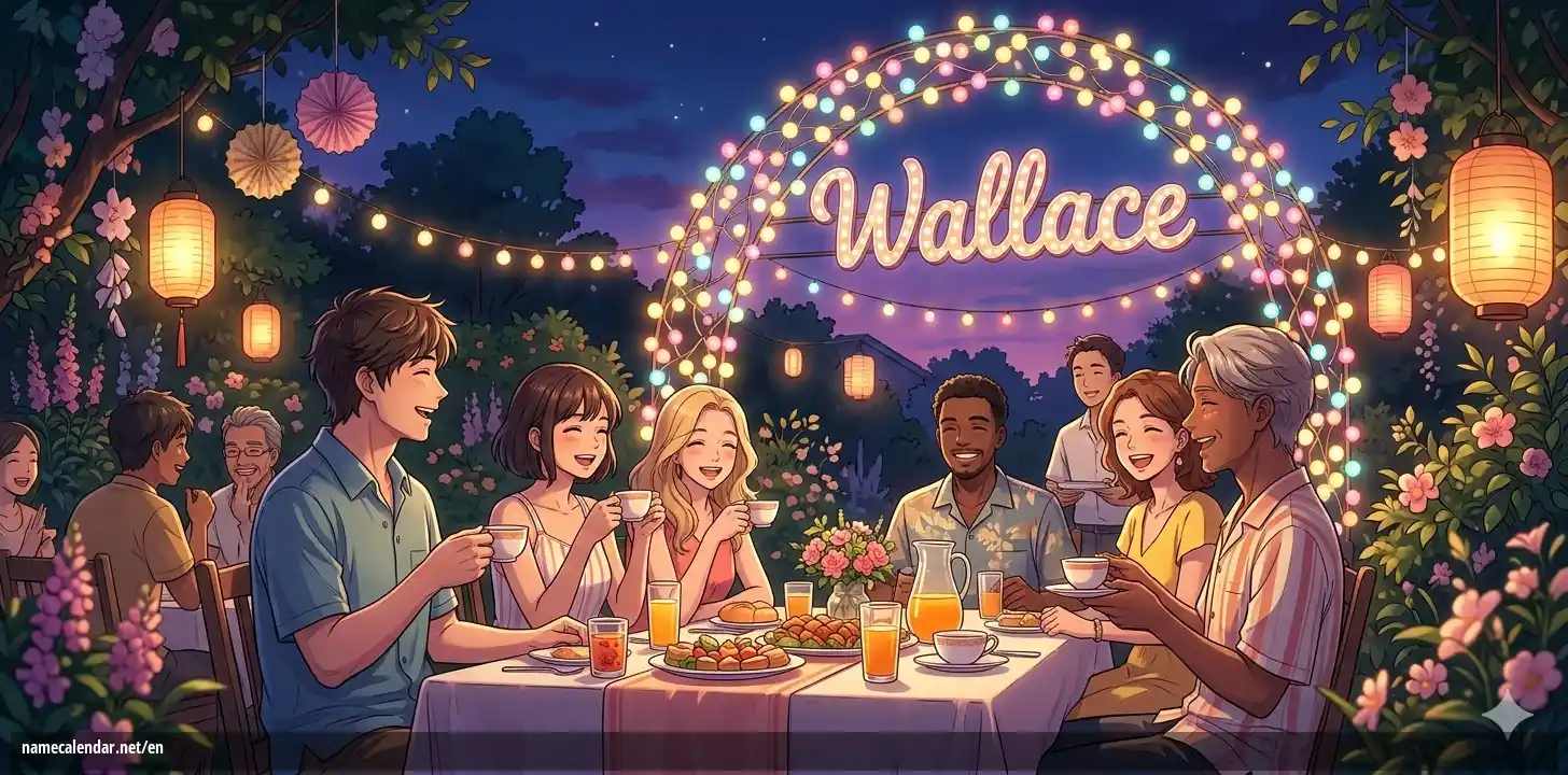 Celebration of name day and name - Wallace
