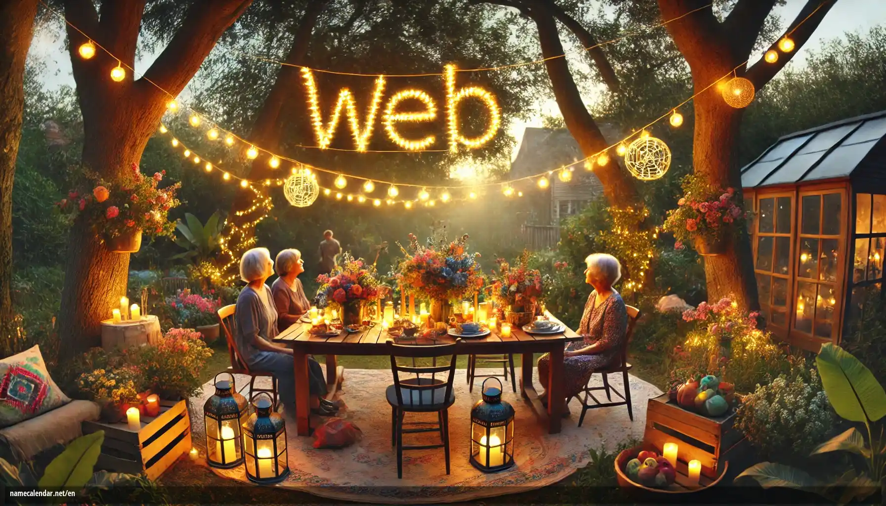 Celebration of name day and name - Web