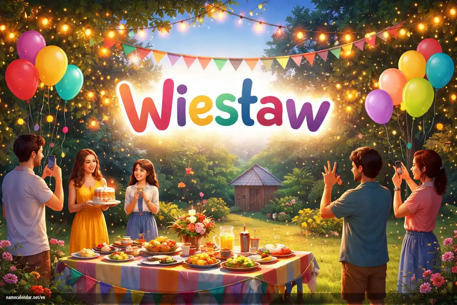 Celebration of name day and name - Wiesław