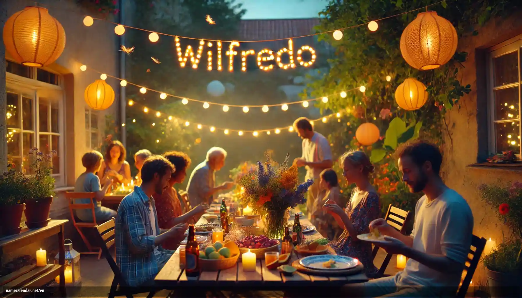 Celebration of name day and name - Wilfredo