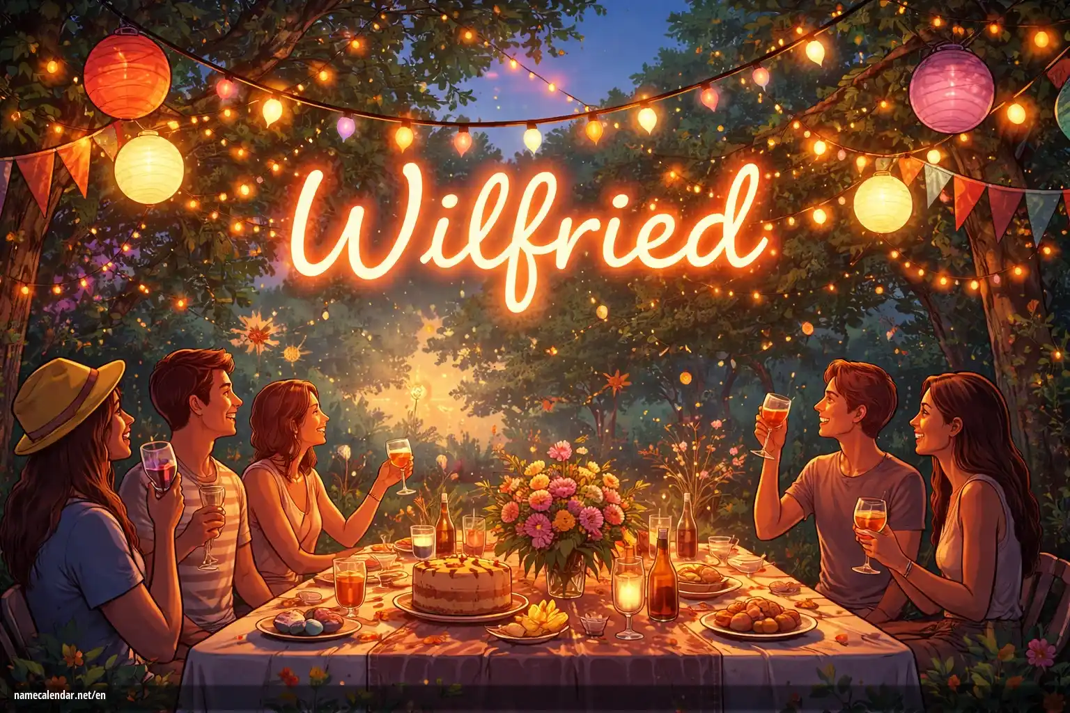 Celebration of name day and name - Wilfried