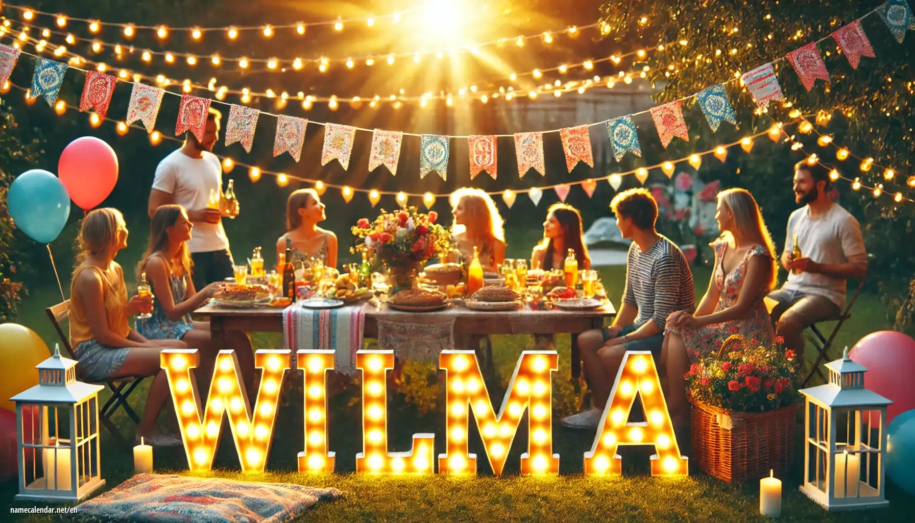 Celebration of name day and name - Wilma