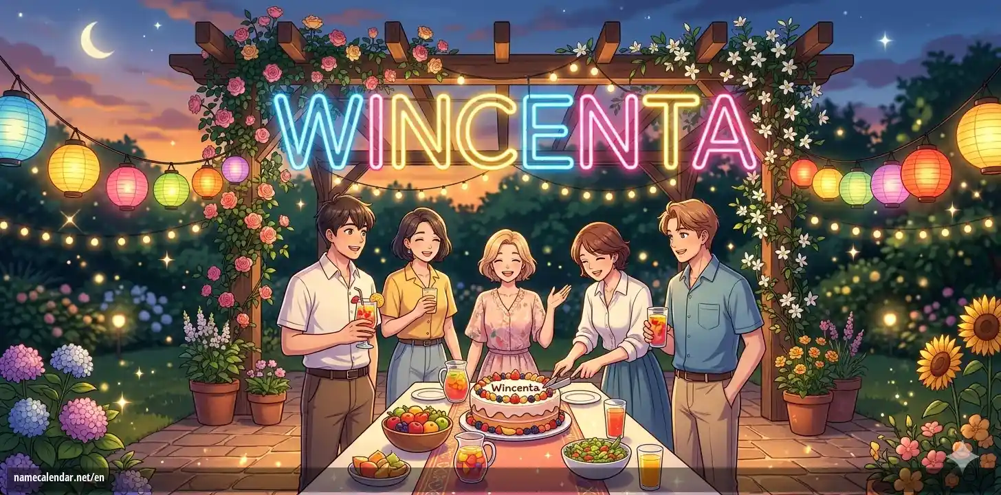 Celebration of name day and name - Wincenta