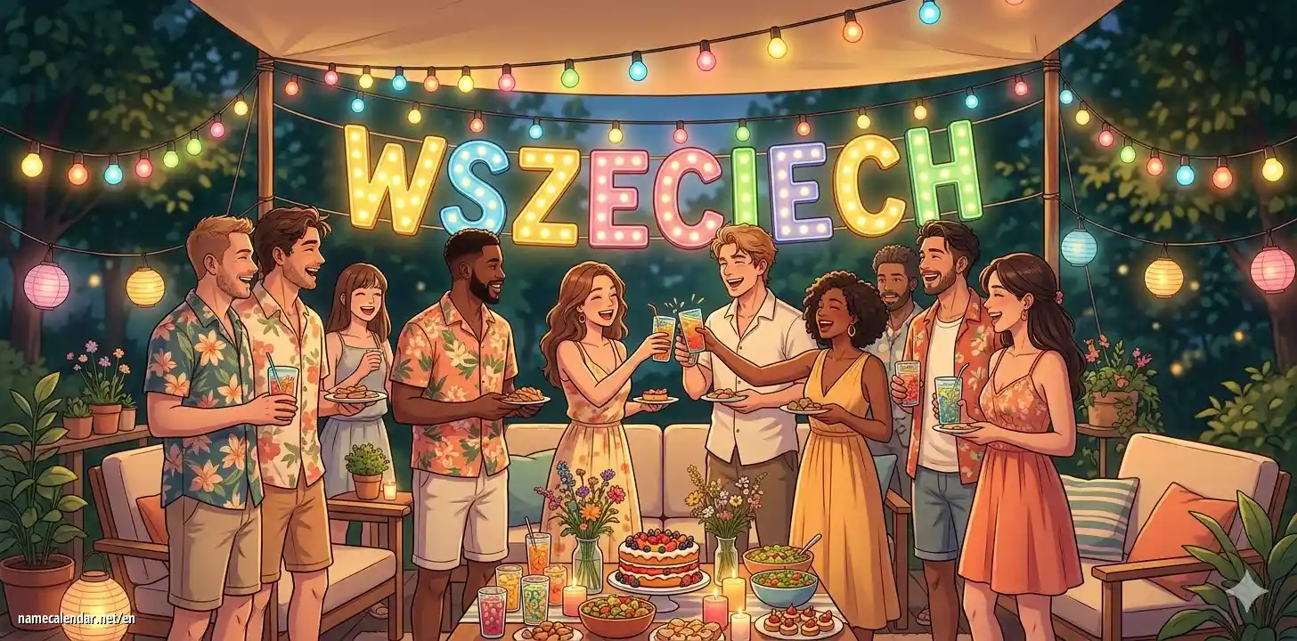 Celebration of name day and name - Wszeciech