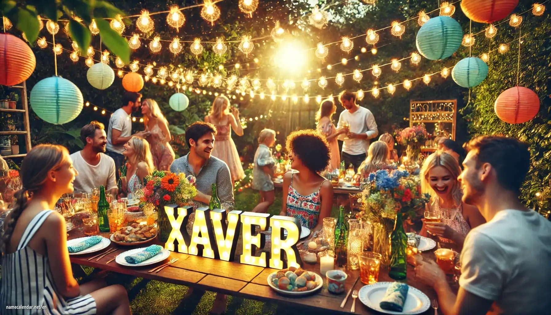 Celebration of name day and name - Xaver