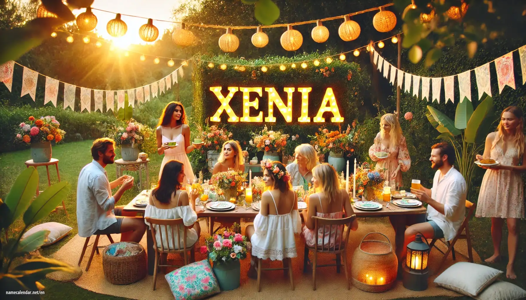 Celebration of name day and name - Xenia