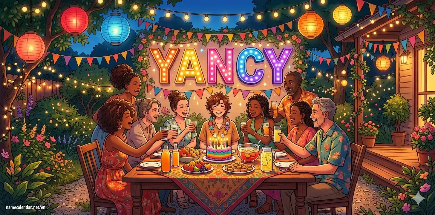 Celebration of name day and name - Yancy