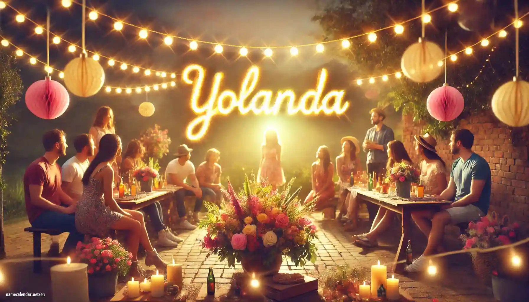 Celebration of name day and name - Yolanda