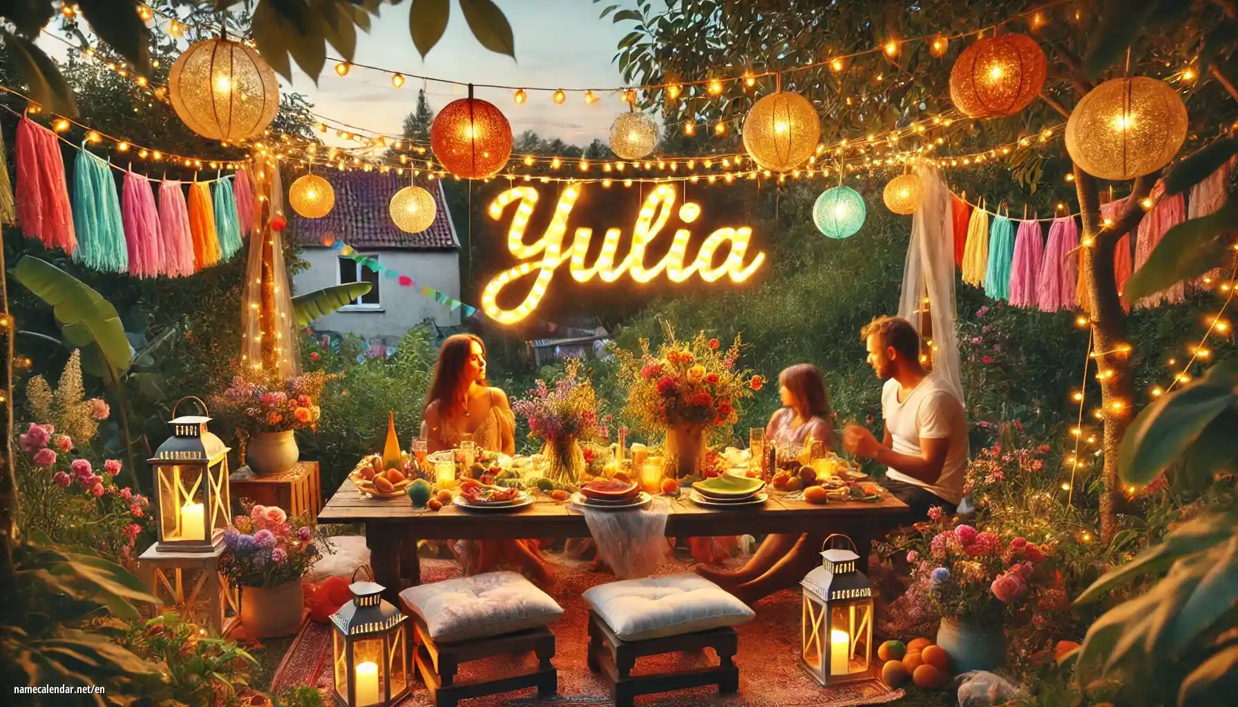 Celebration of name day and name - Yulia