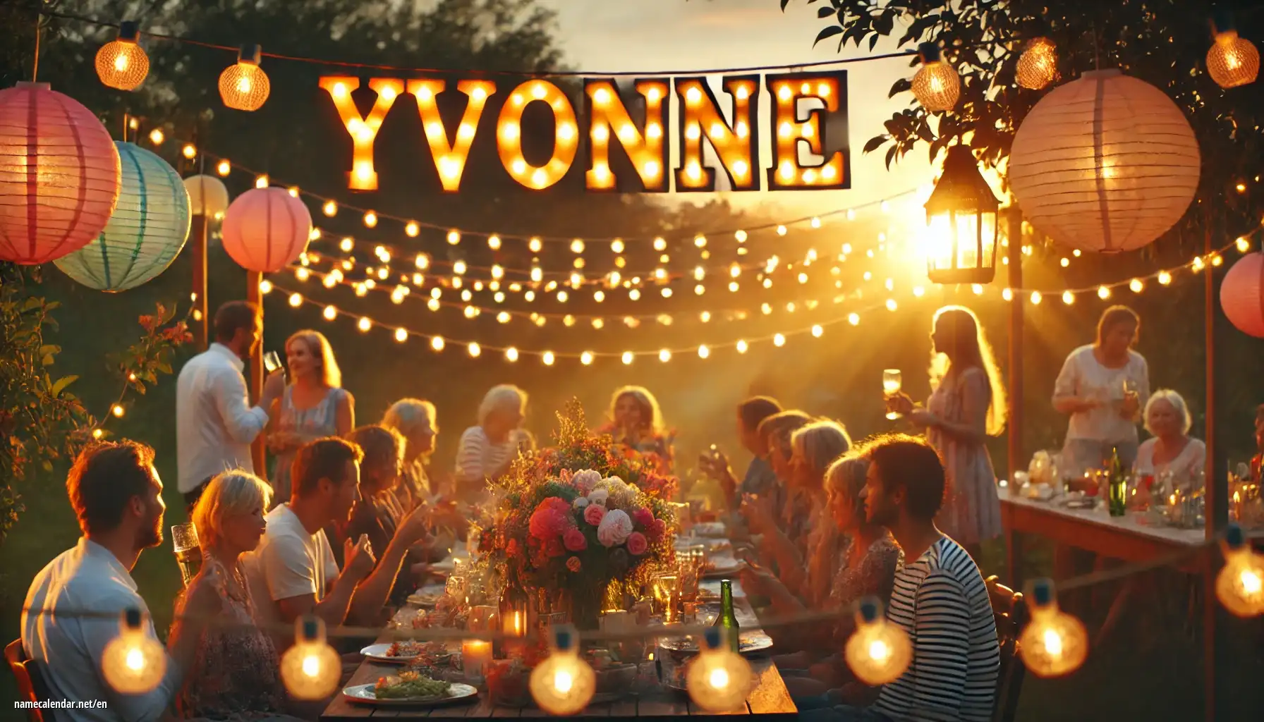 Celebration of name day and name - Yvonne