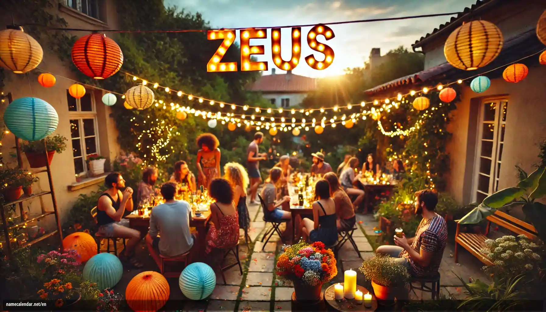Celebration of name day and name - Zeus