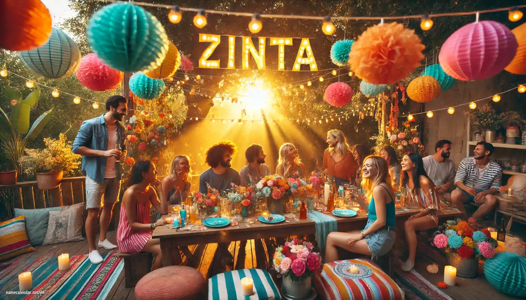 Celebration of name day and name - Zinta