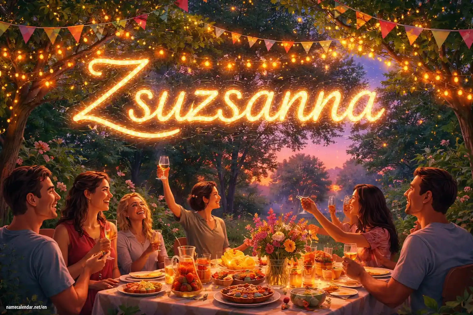 Celebration of name day and name - Zsuzsanna