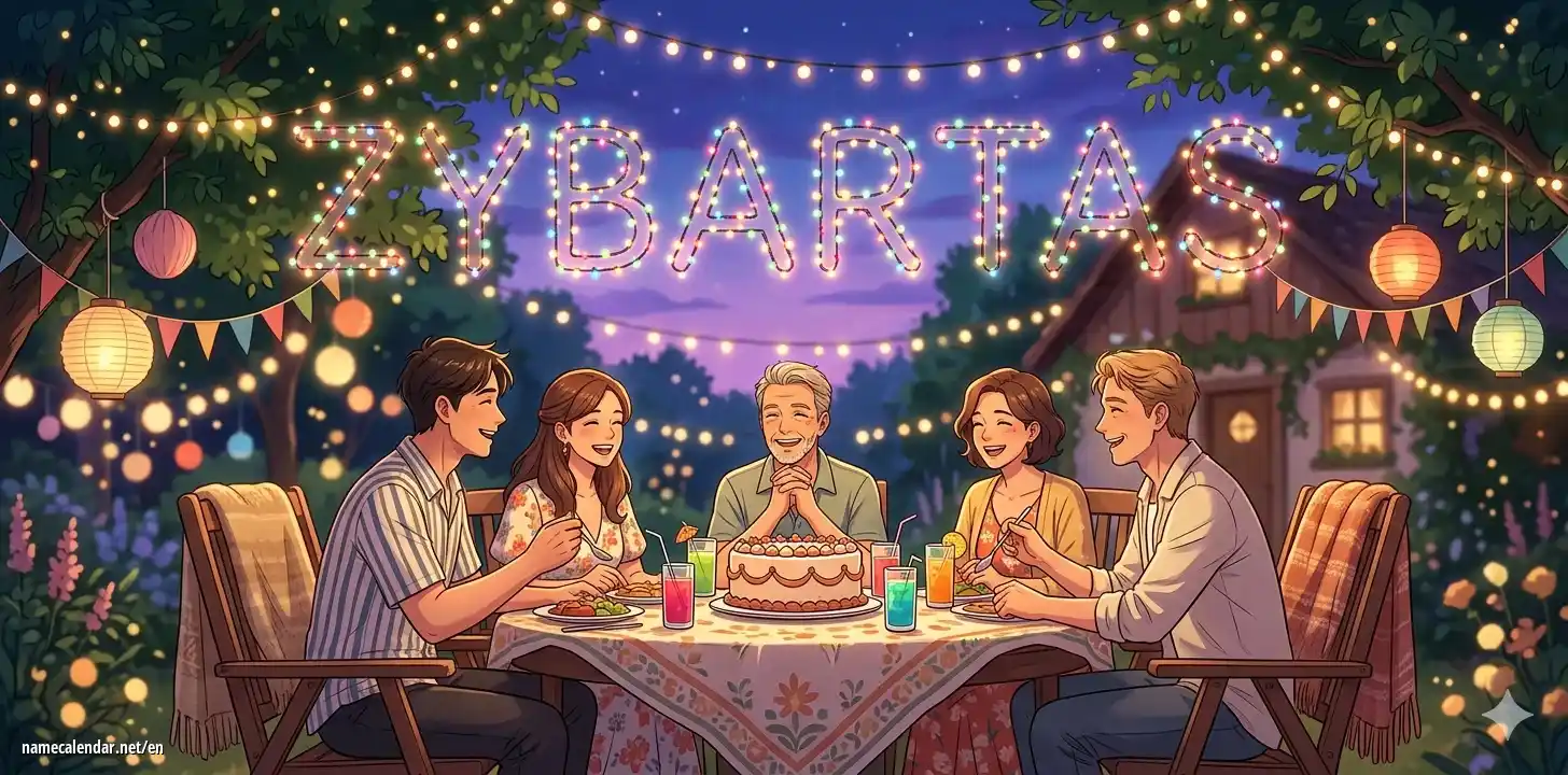 Celebration of name day and name - Zybartas