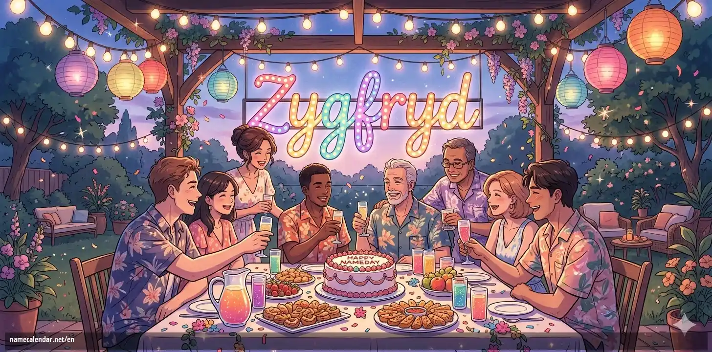 Celebration of name day and name - Zygfryd
