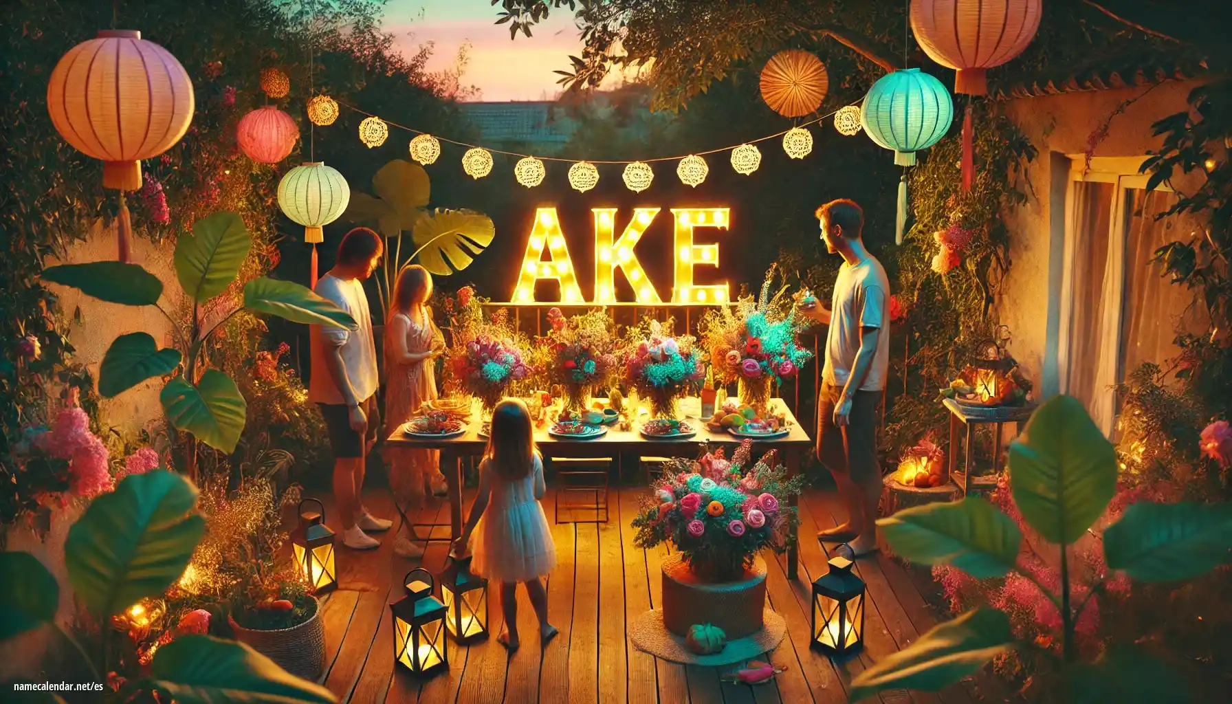 Celebración del onomástico y del nombre - Åke