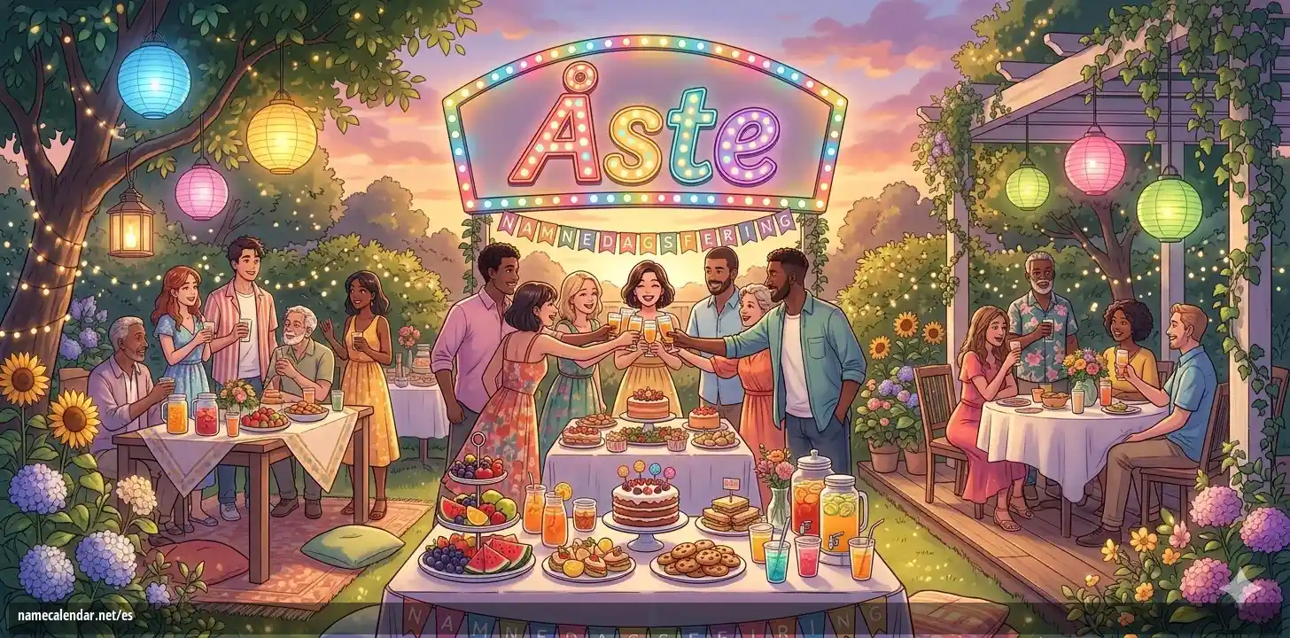 Celebración del onomástico y del nombre - Åste