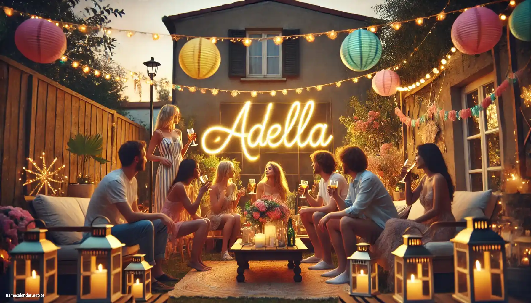 Celebración del onomástico y del nombre - Adella