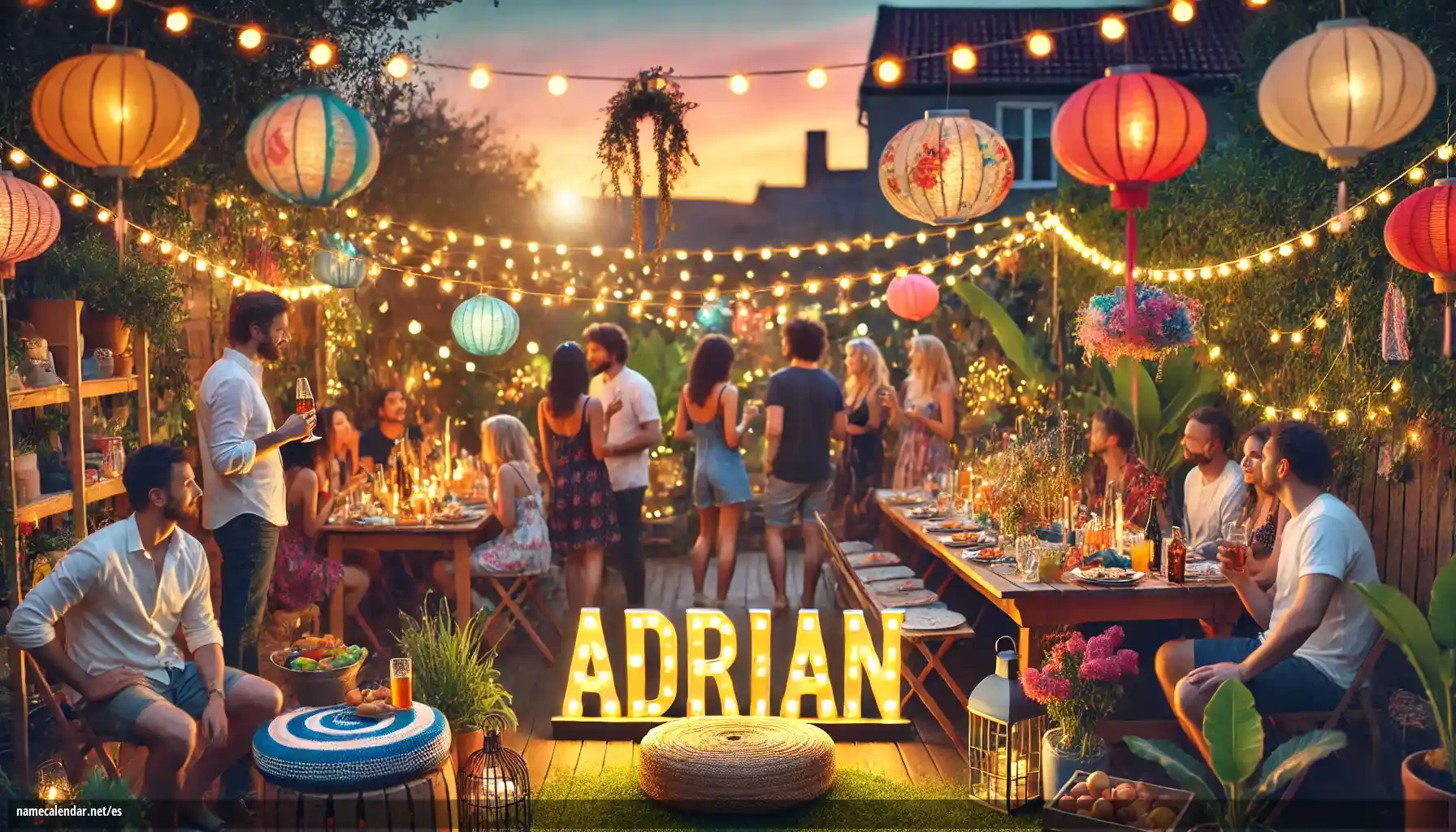 Celebración del onomástico y del nombre - Adrián