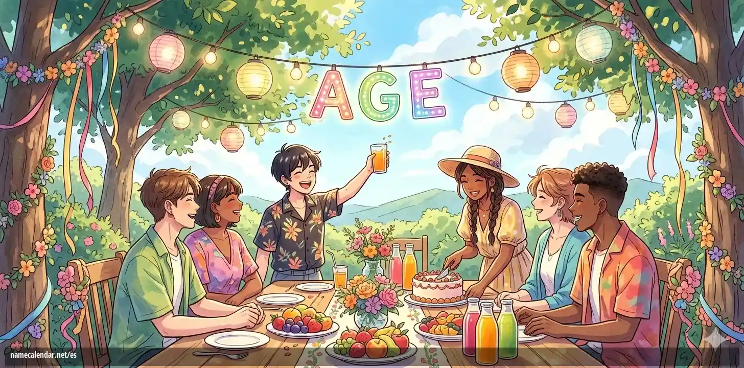 Celebración del onomástico y del nombre - Age