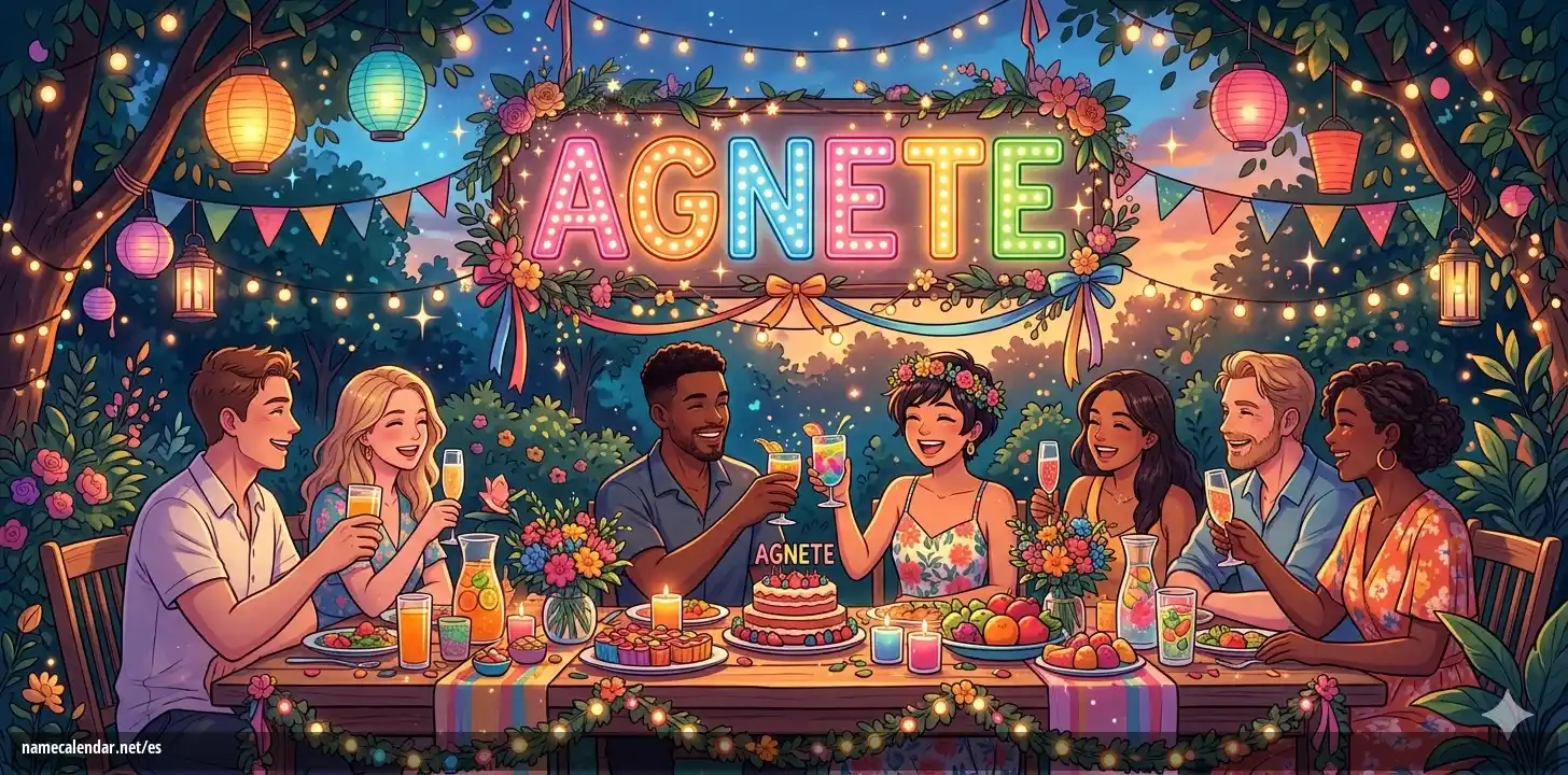Celebración del onomástico y del nombre - Agnete