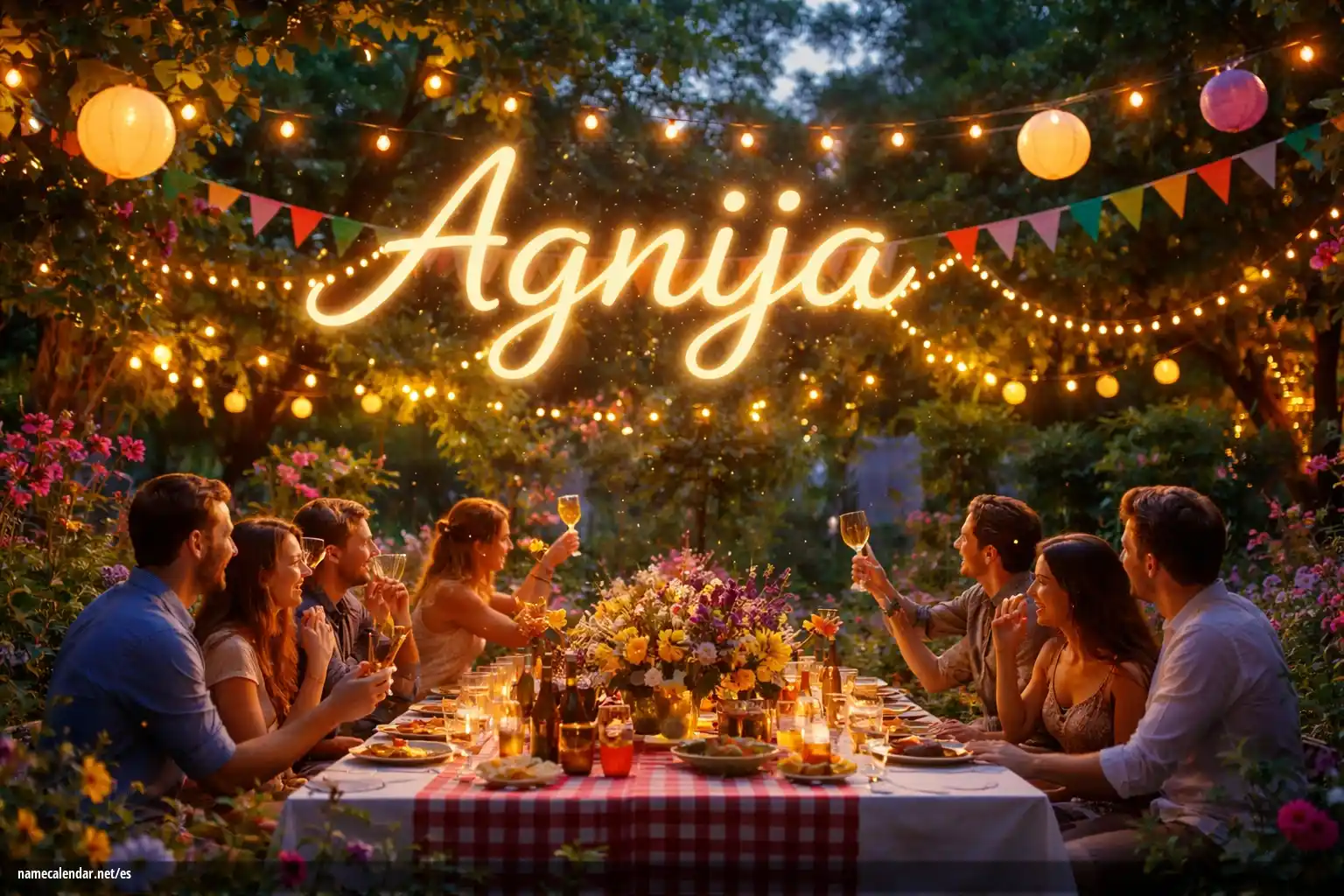 Celebración del onomástico y del nombre - Agnija