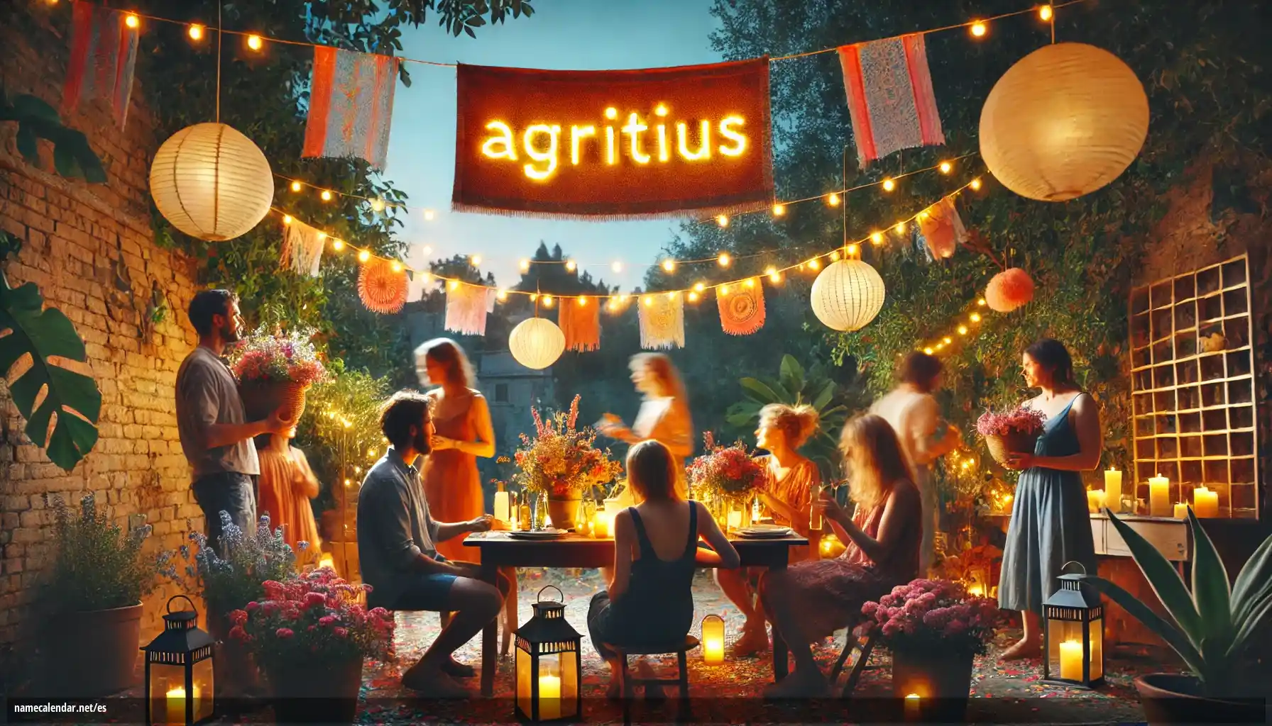 Celebración del onomástico y del nombre - Agritius