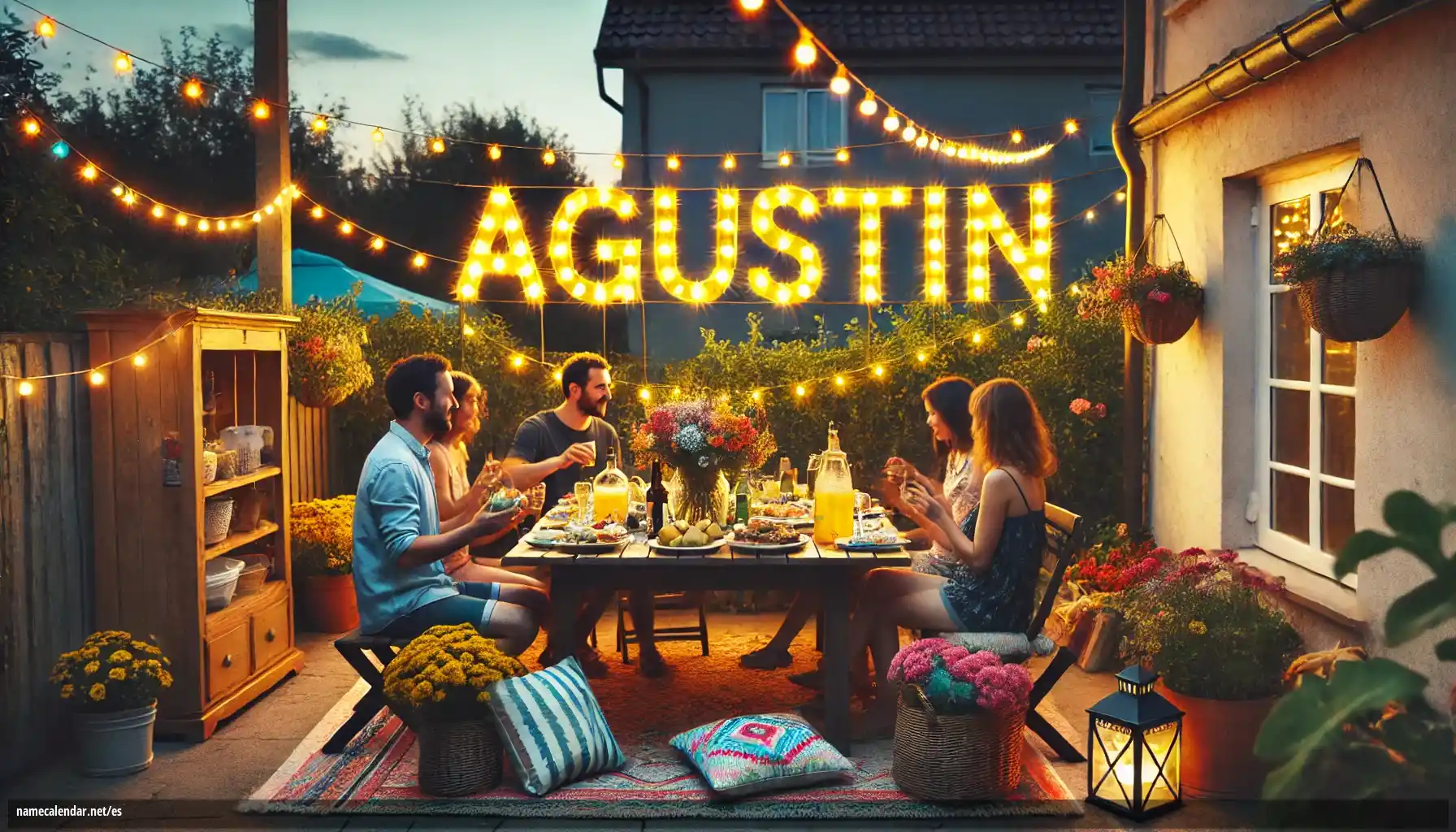 Celebración del onomástico y del nombre - Agustin