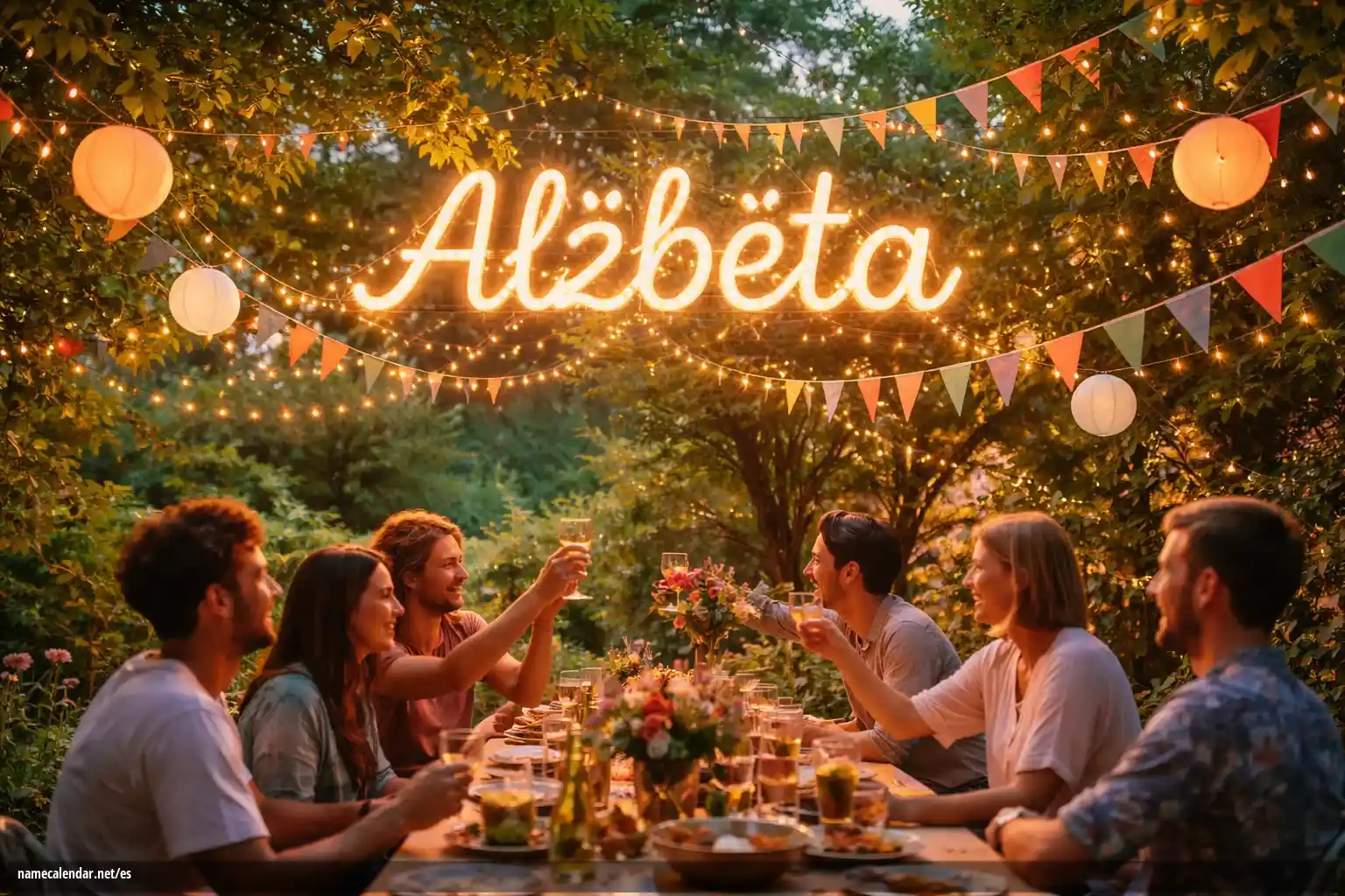 Celebración del onomástico y del nombre - Alžběta