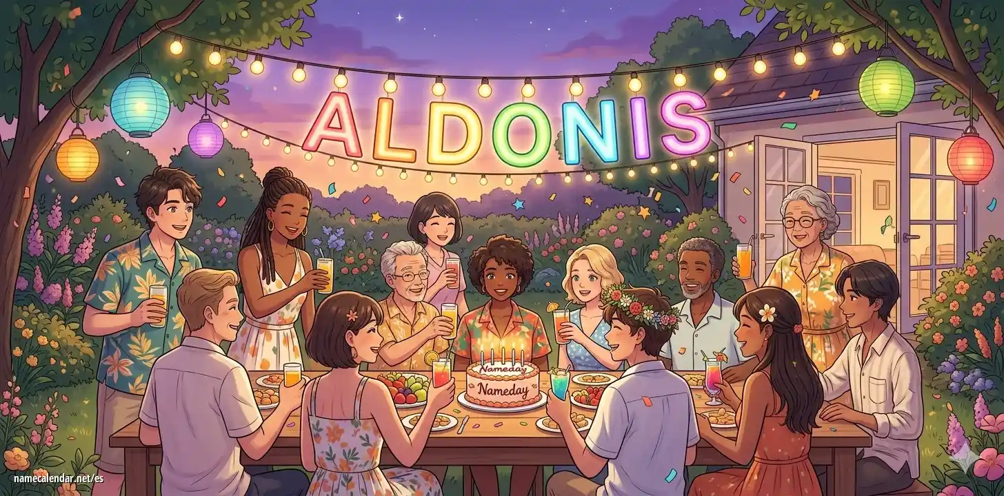 Celebración del onomástico y del nombre - Aldonis
