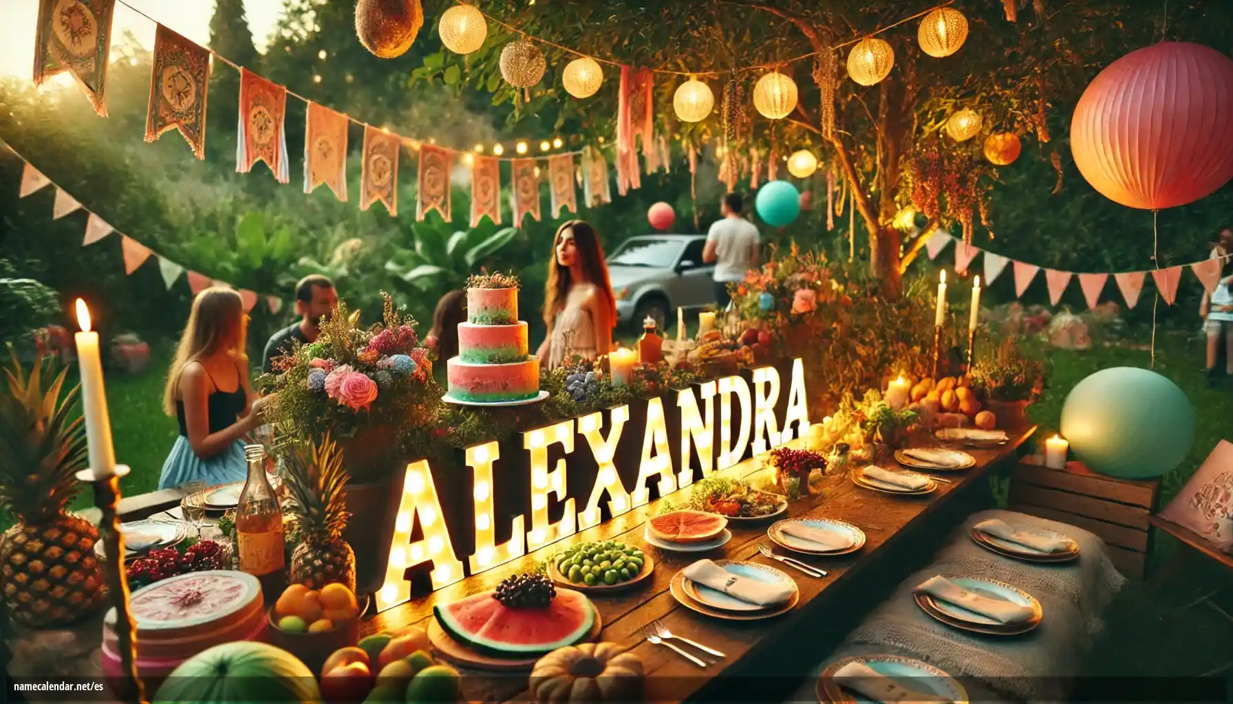 Celebración del onomástico y del nombre - Alexandra