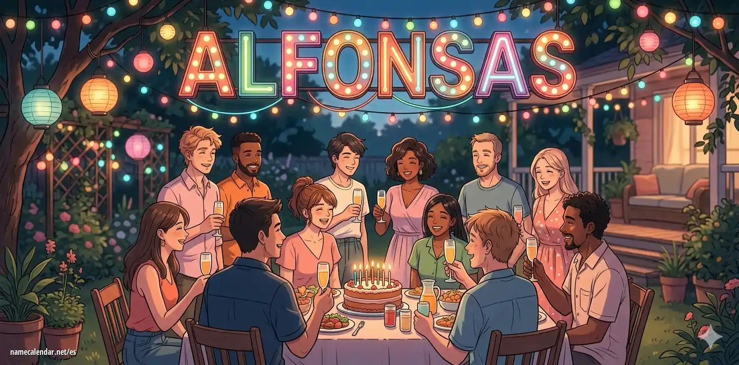 Celebración del onomástico y del nombre - Alfonsas