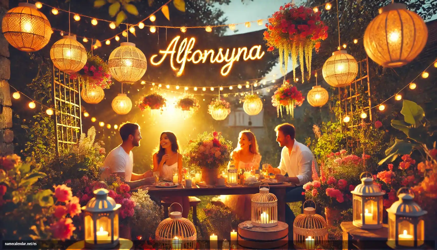 Celebración del onomástico y del nombre - Alfonsyna