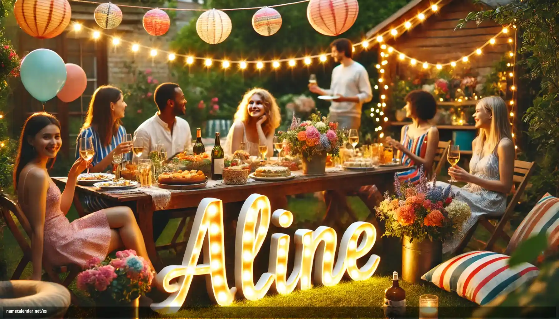 Celebración del onomástico y del nombre - Aline