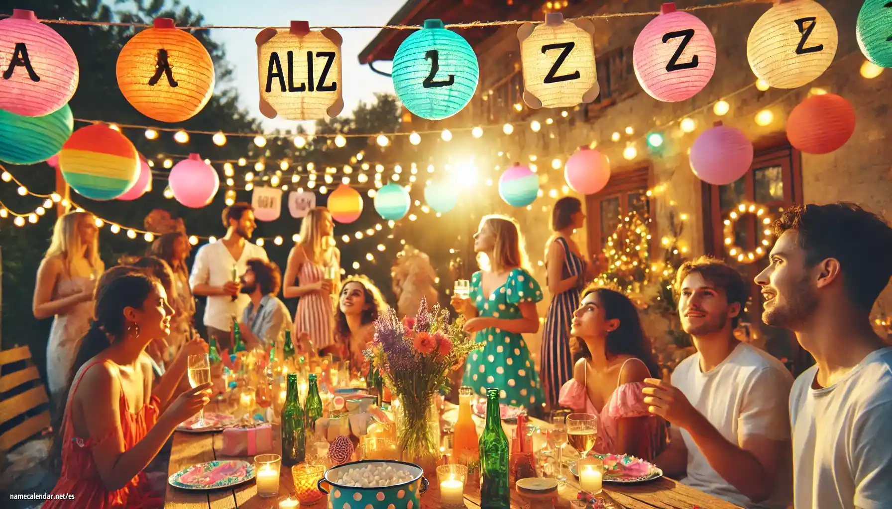 Celebración del onomástico y del nombre - Aliz