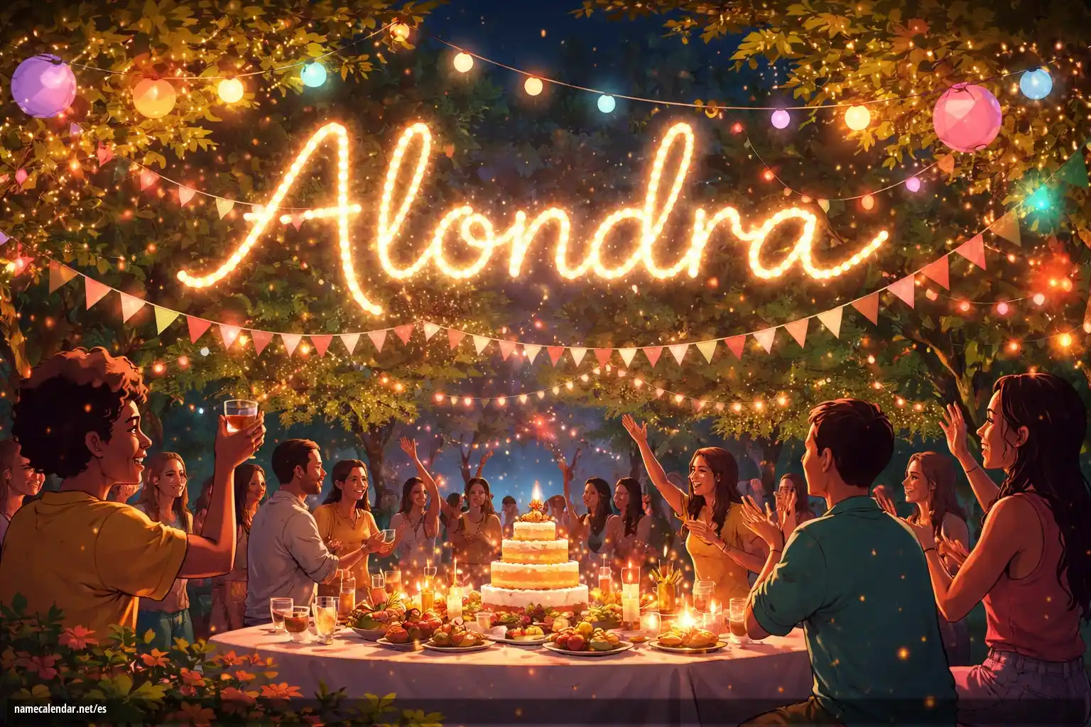 Celebración del onomástico y del nombre - Alondra