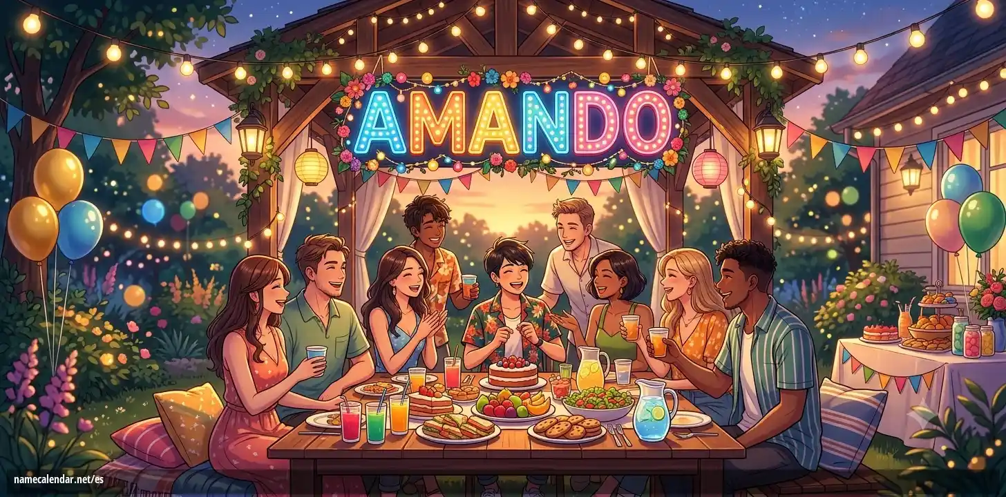 Celebración del onomástico y del nombre - Amando