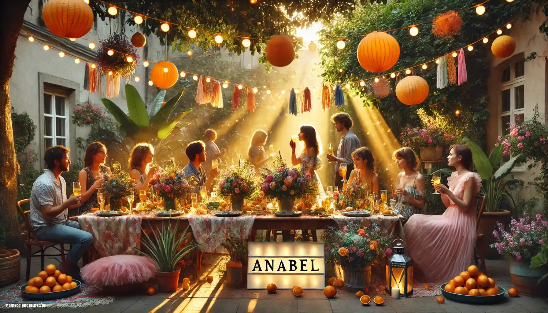 Celebración del onomástico y del nombre - Anabel