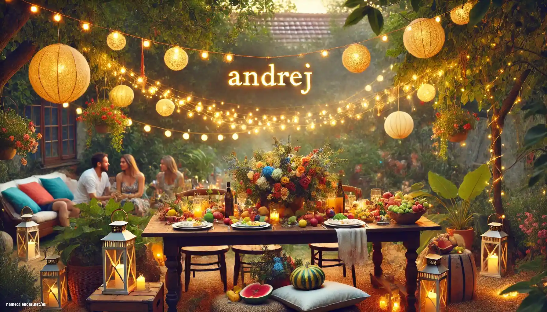 Celebración del onomástico y del nombre - Andrej