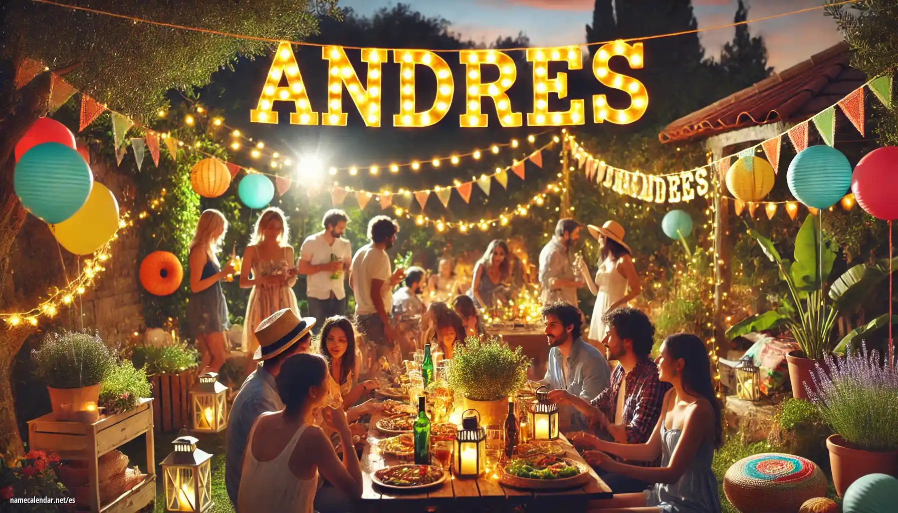 Celebración del onomástico y del nombre - Andres