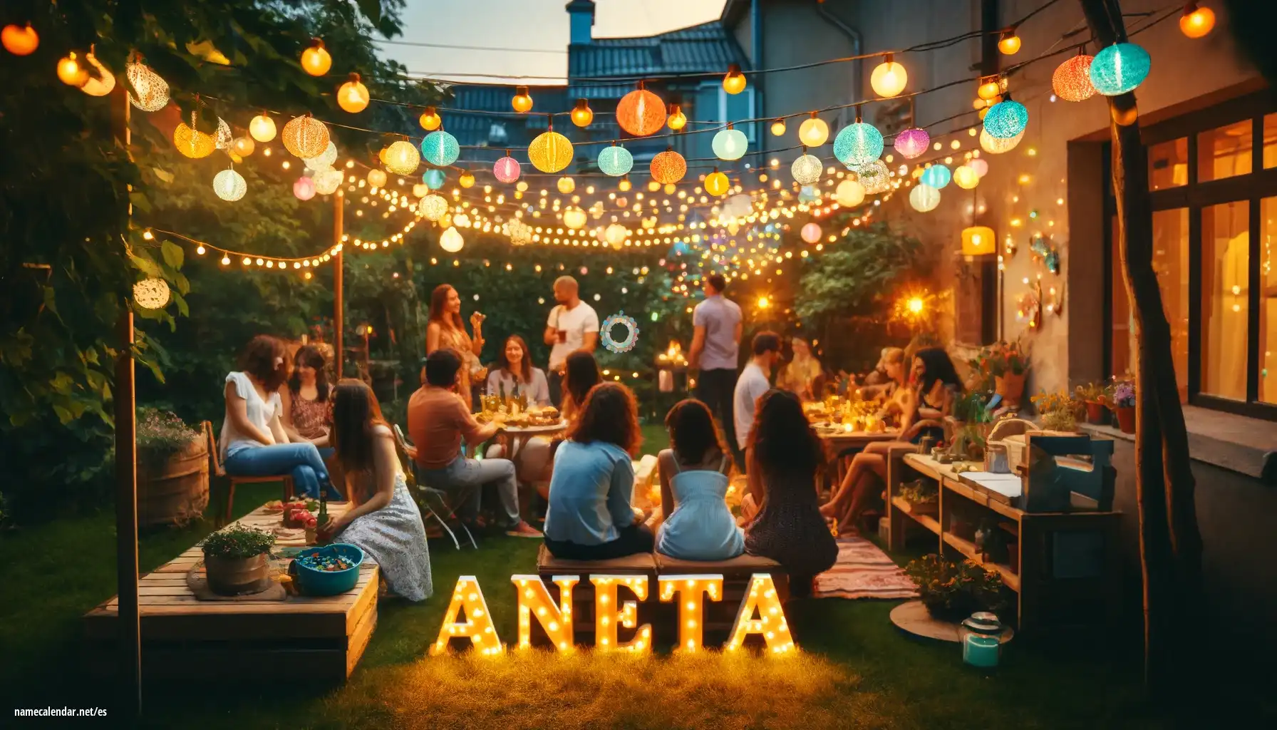 Celebración del onomástico y del nombre - Aneta