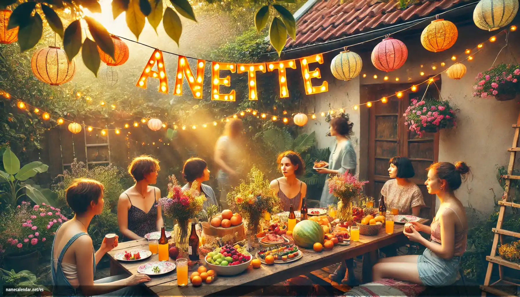 Celebración del onomástico y del nombre - Anette