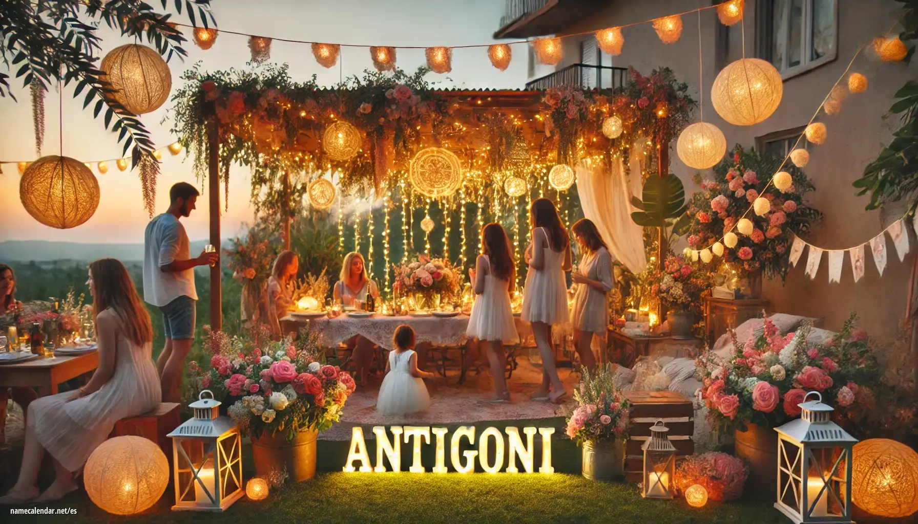 Celebración del onomástico y del nombre - Antigoni