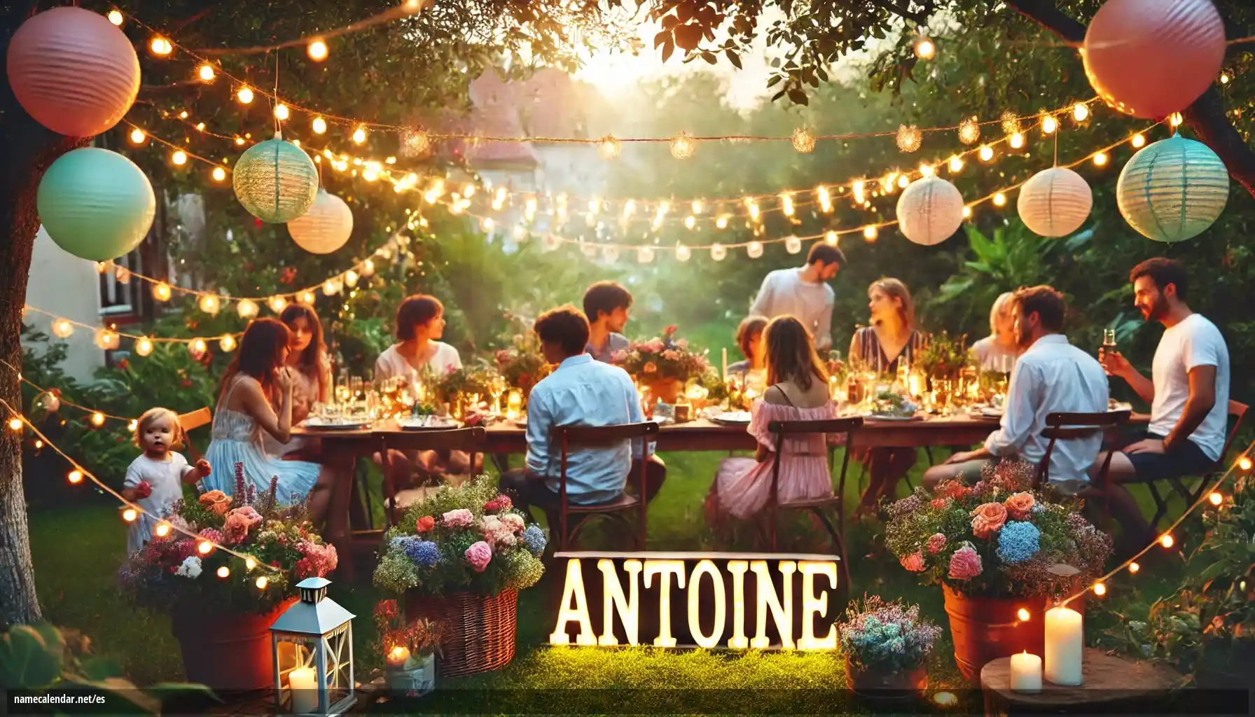 Celebración del onomástico y del nombre - Antoine