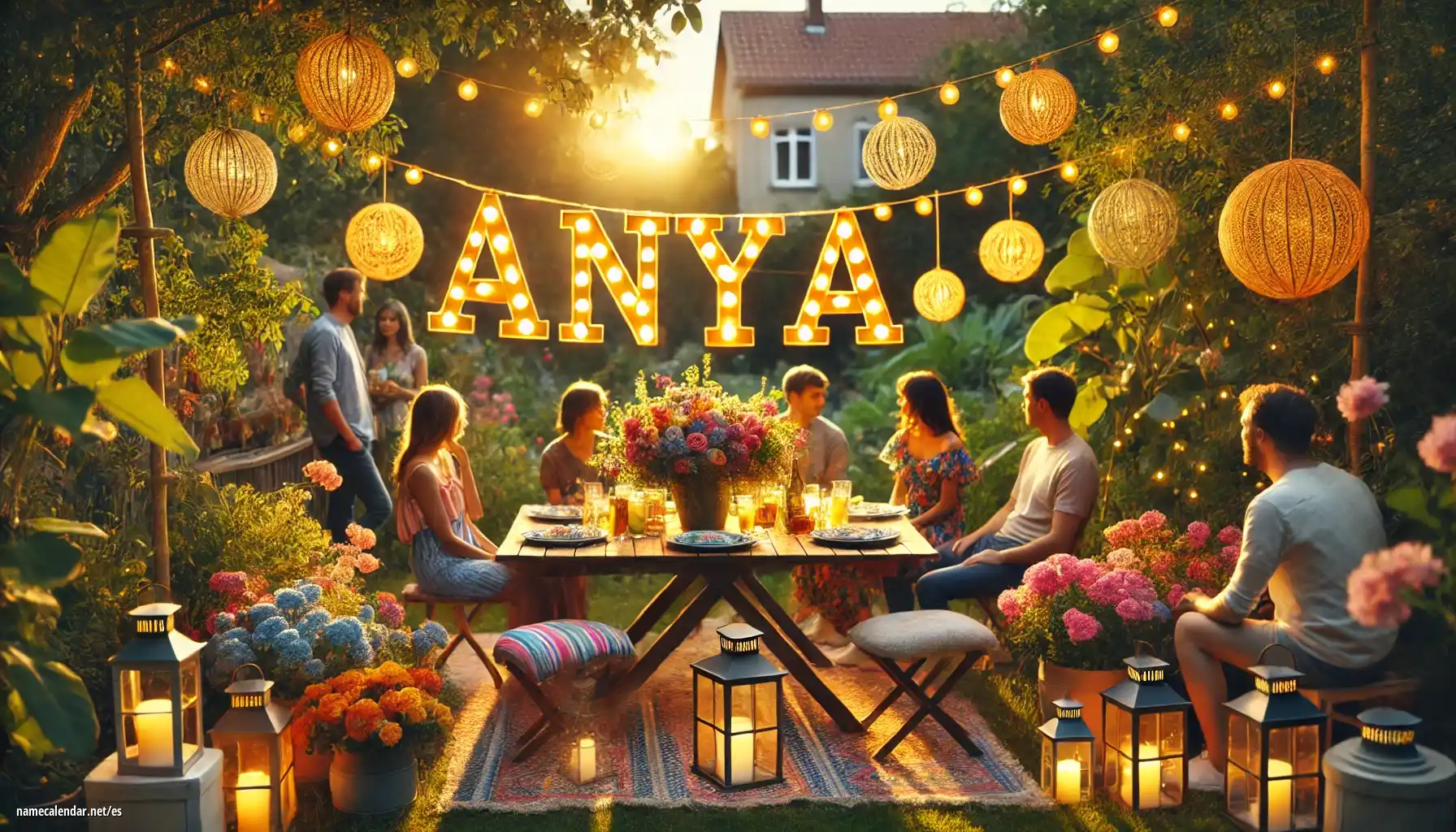 Celebración del onomástico y del nombre - Anya